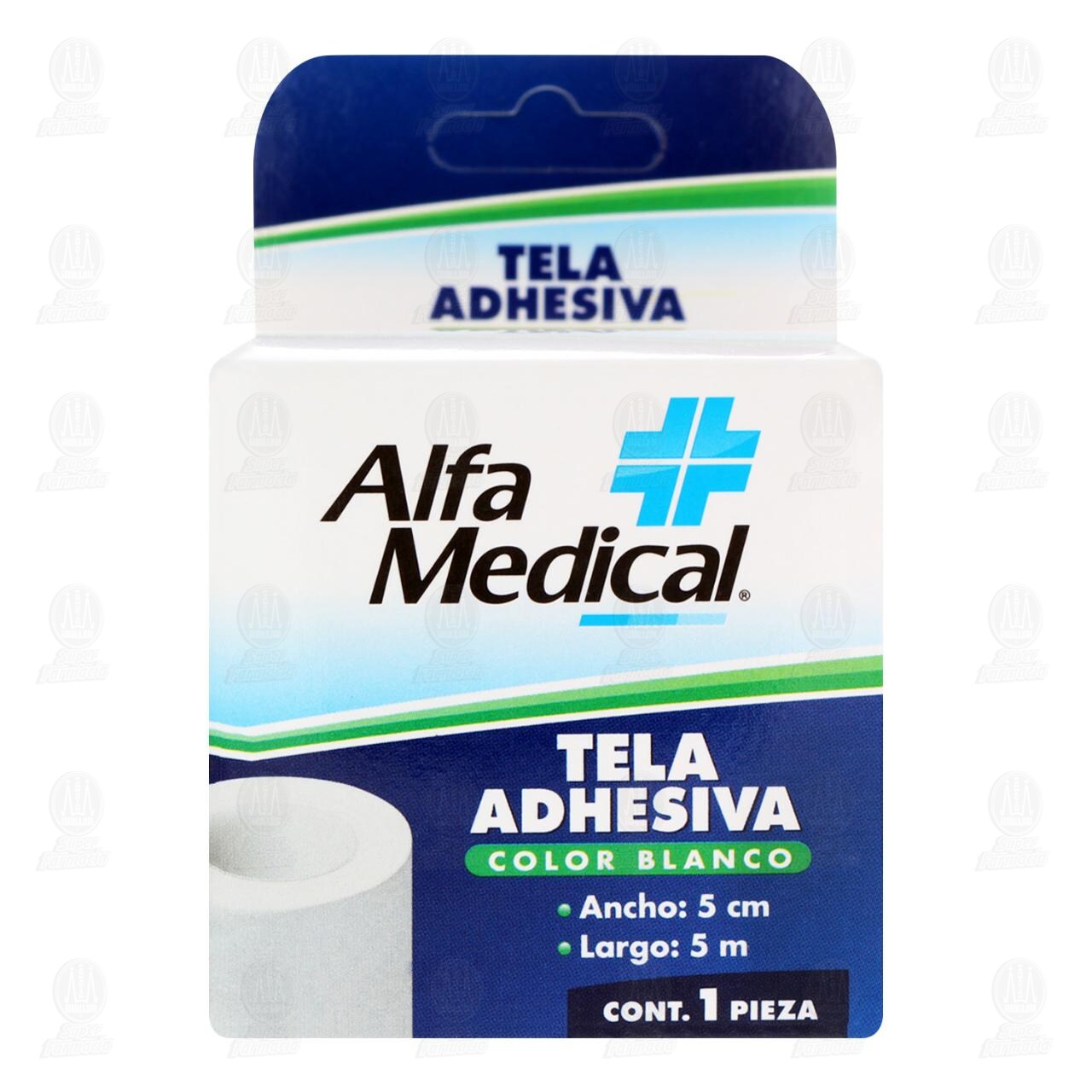 Tela Adhesiva Alfa Medical Color Blanco 5 cm x 5 m, 1 pz. image number 1