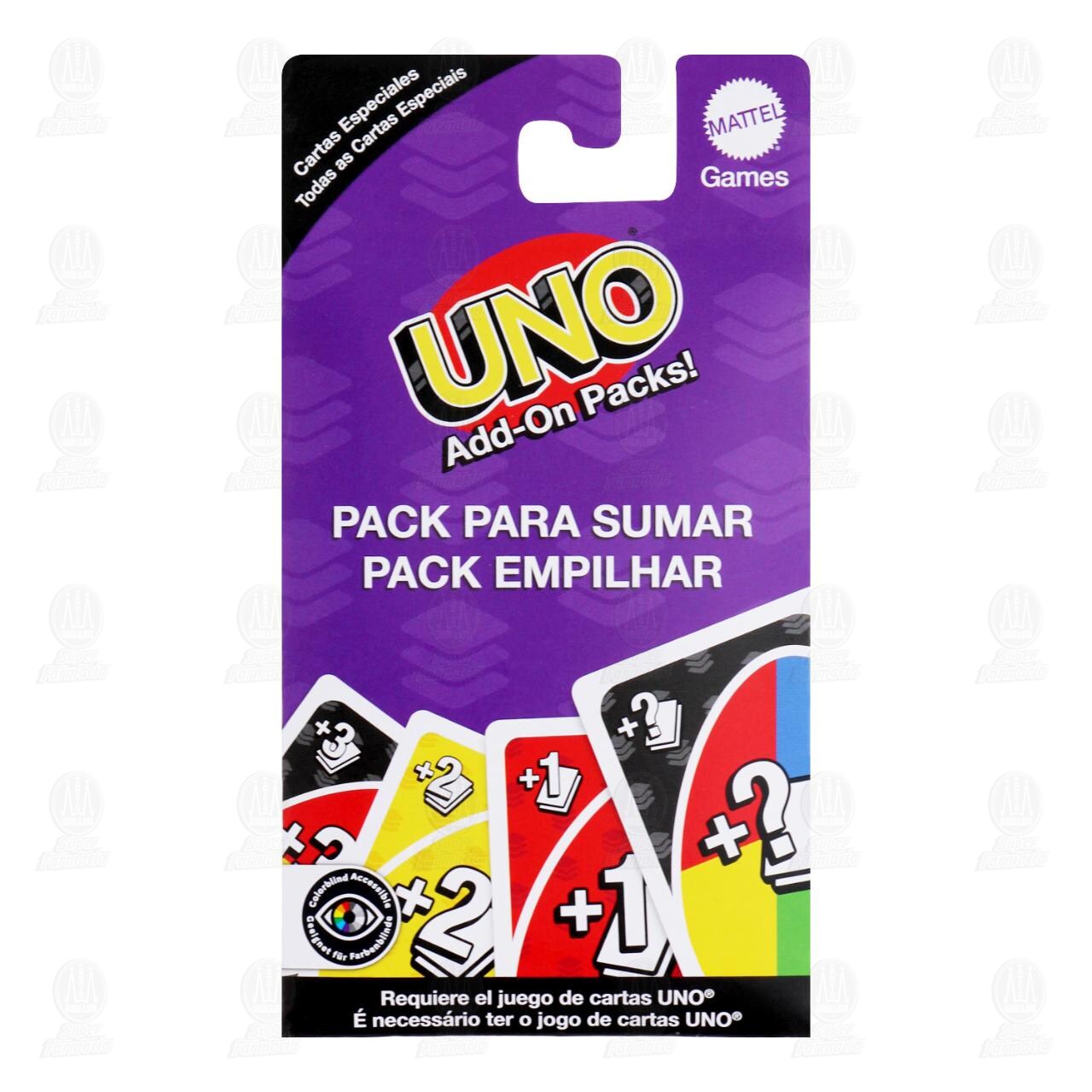 Uno Packs Adicionales para Cartas Uno, 1 pz.