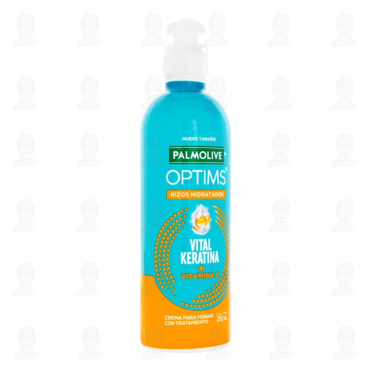 Crema para Peinar Palmolive Optims con Vital Keratina + Vitamina C, 250 ml. image number 0