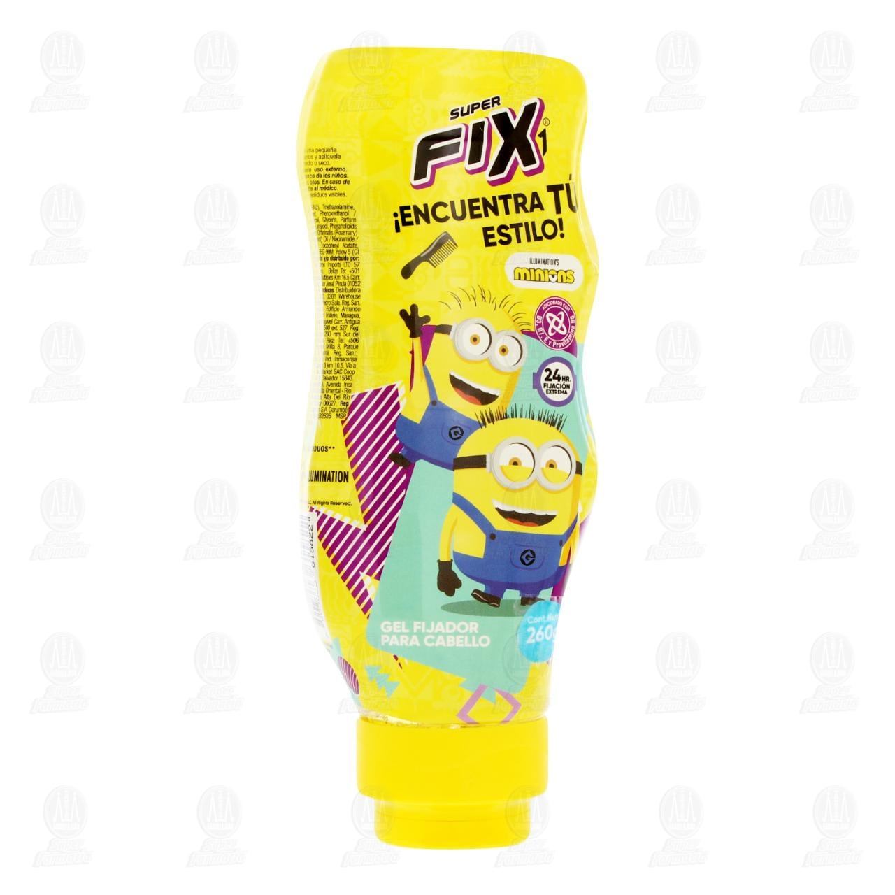 Gel Fijador Super Fix Minions para Cabello, 260 gr. image number 0