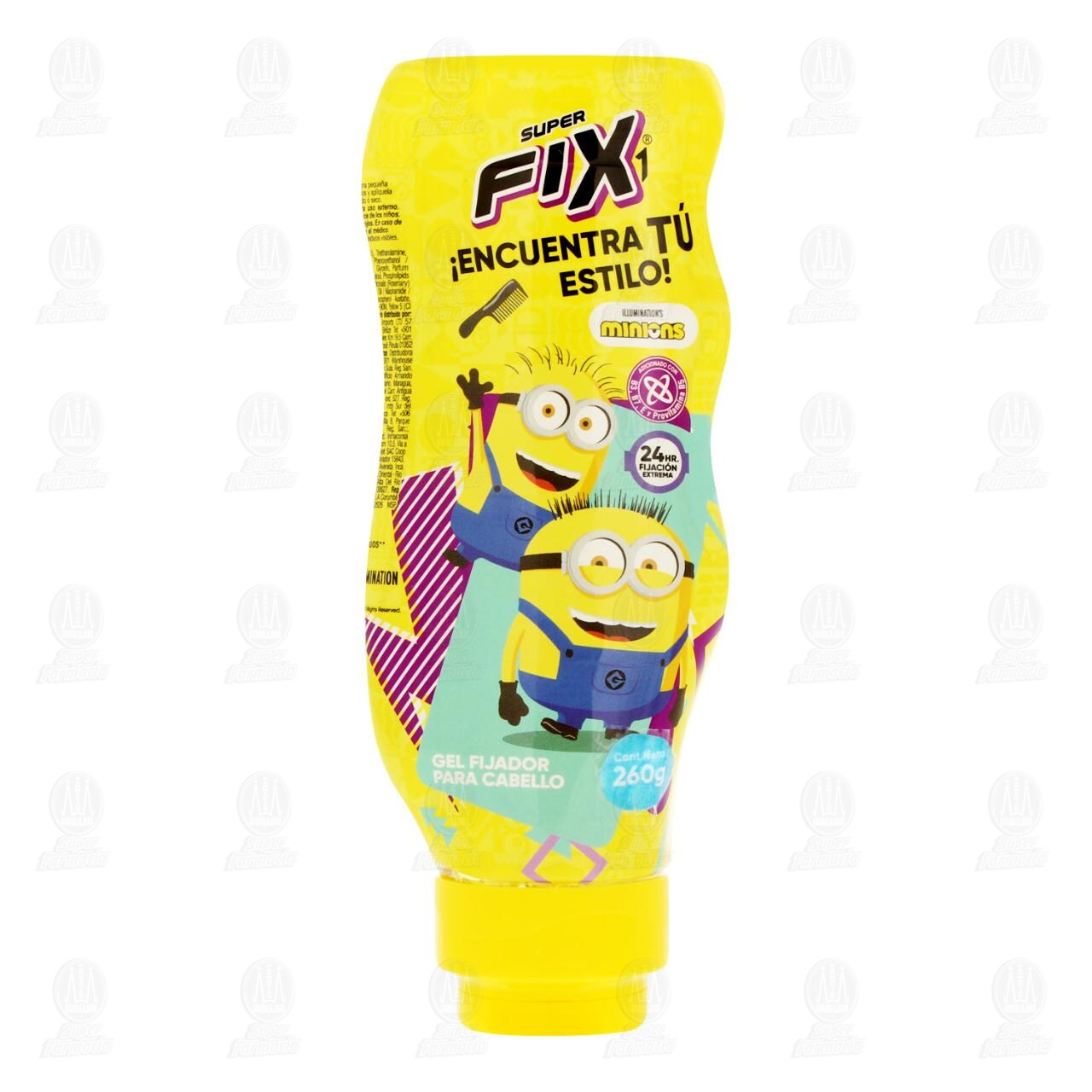 Gel Fijador Super Fix Minions para Cabello, 260 gr. image number 1