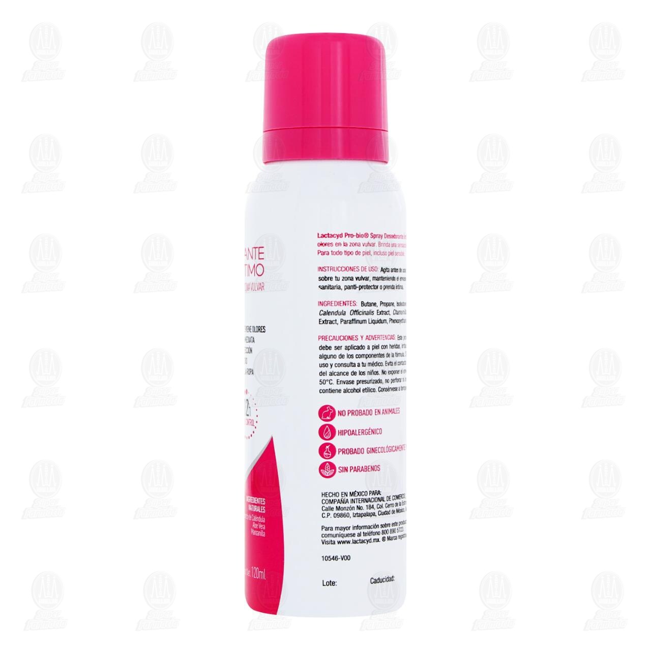 Desodorante &Iacute;ntimo Lactacyd Pro-Bio en Spray, 120 ml. image number 2