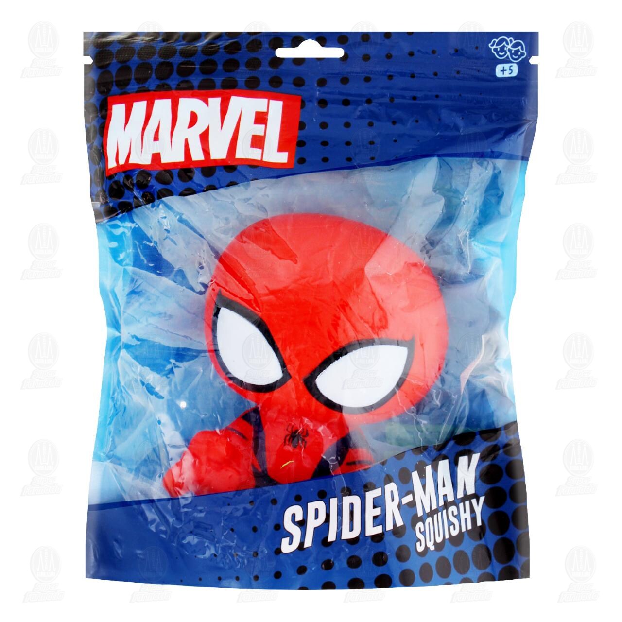 Juguete Toy Jam Spider-Man Squishy Marvel, 1 pz.