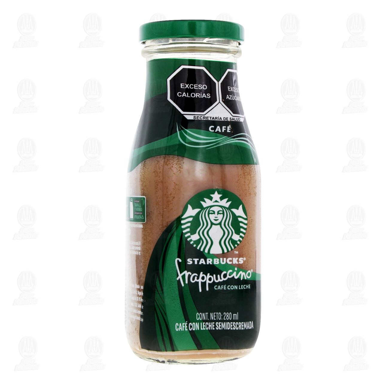 Caf&eacute; con Leche Starbucks Frappuccino, 280 ml.