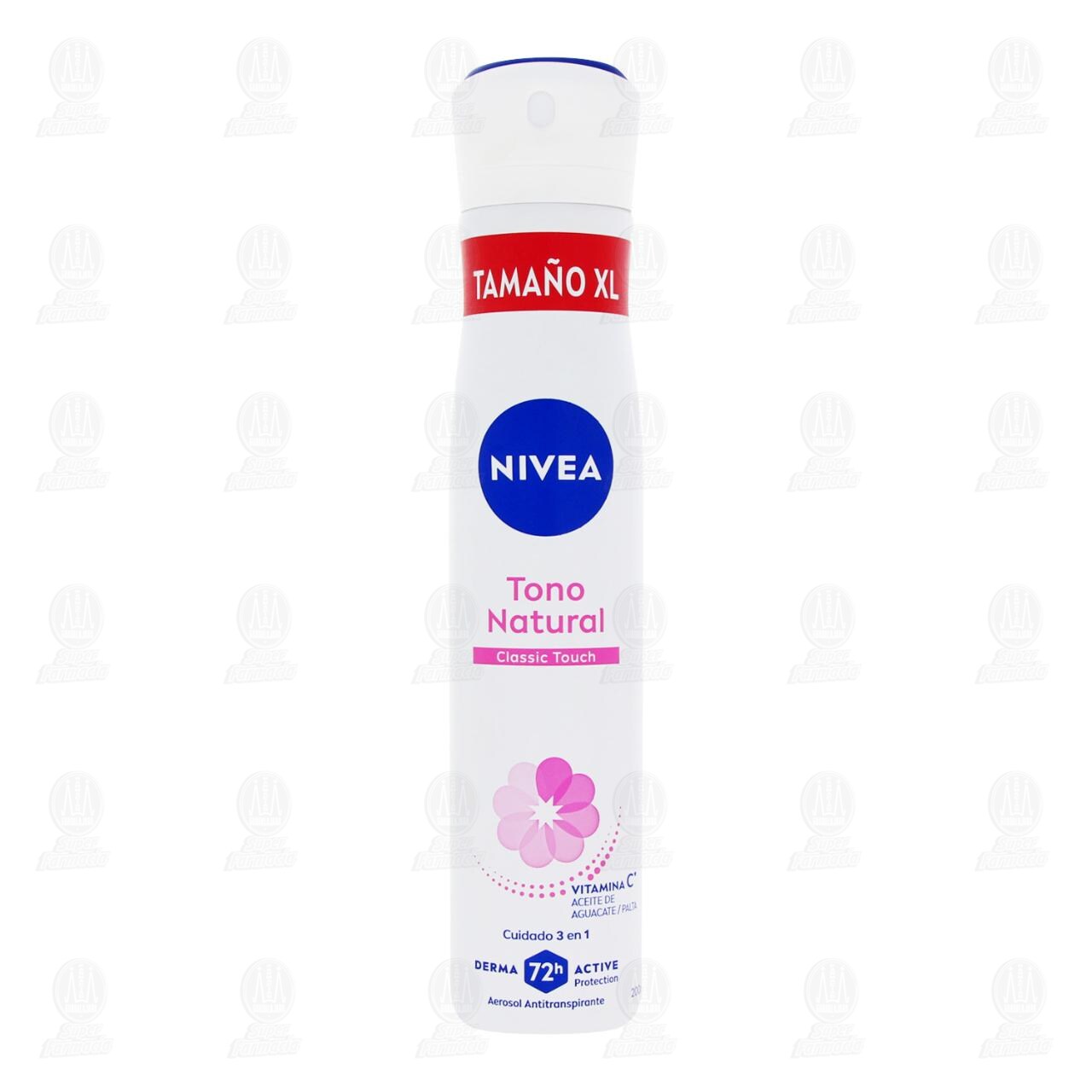 Antitranspirante Nivea Tono Natural Classic Touch XL en Aerosol, 200 ml. image number 1