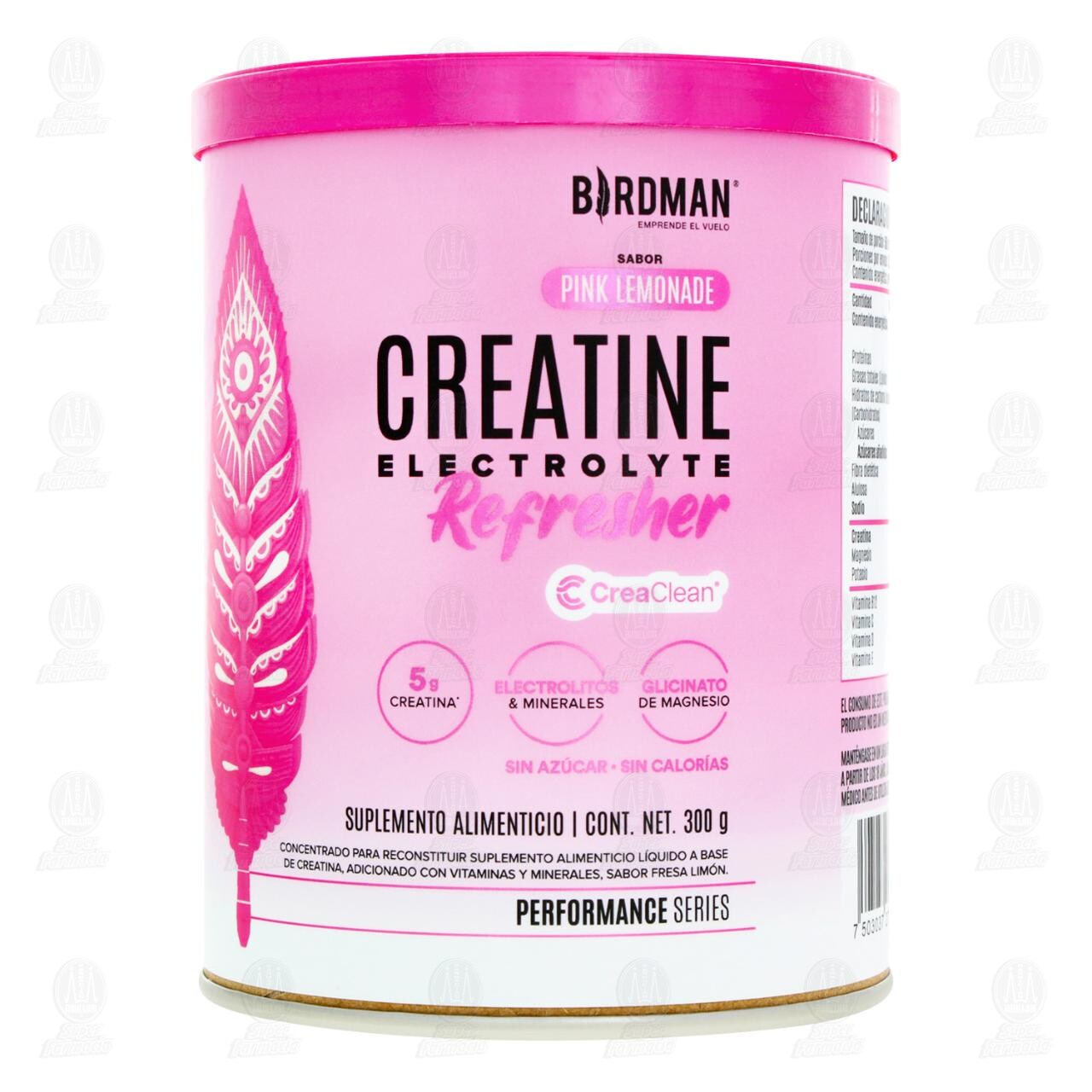 Birdman Creatine Electrolyte Refresher Sabor Pink Lemonade, 300 gr. image number 1