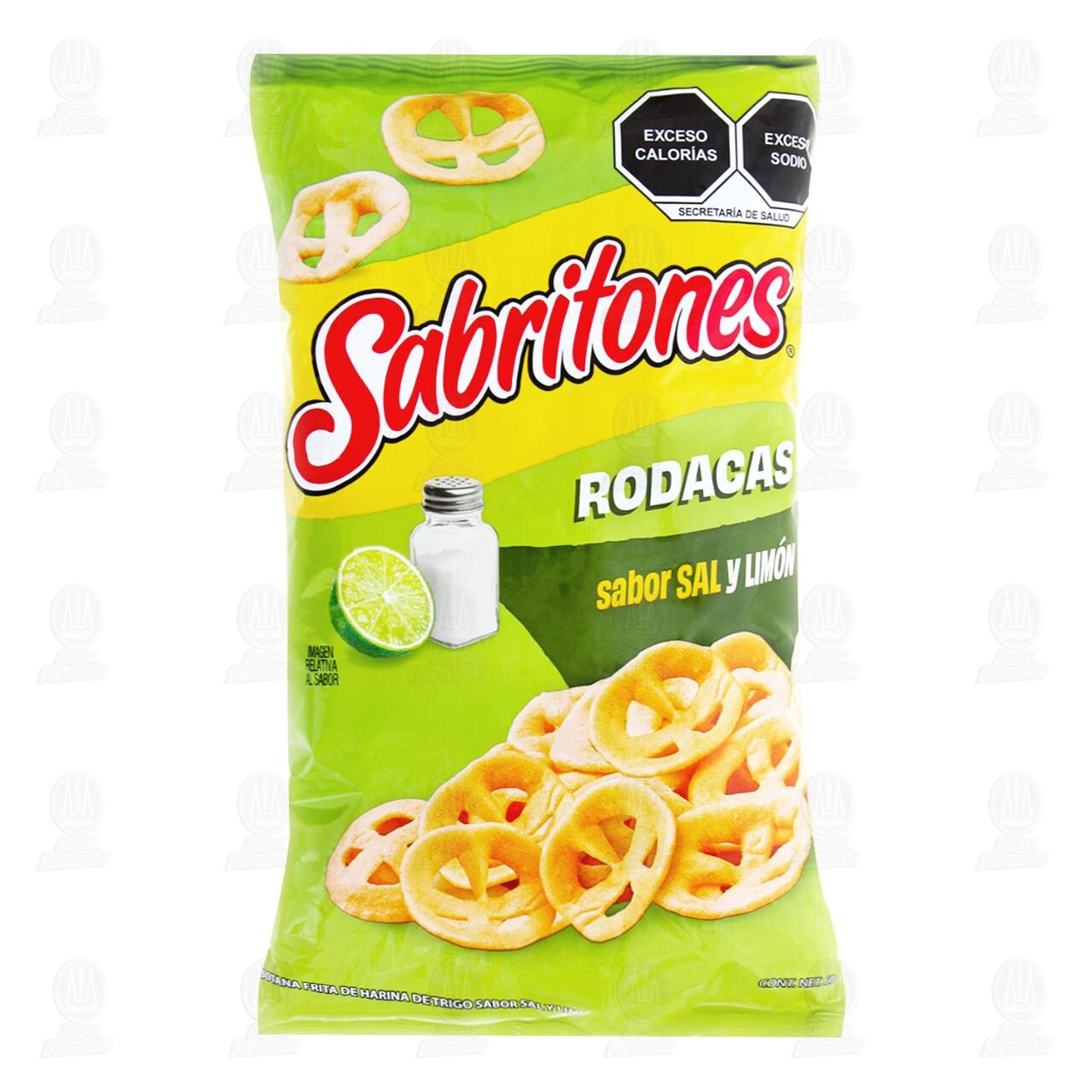 Botana Sabritones Rodacas Sabor Sal y Lim&oacute;n, 60 gr. image number 0