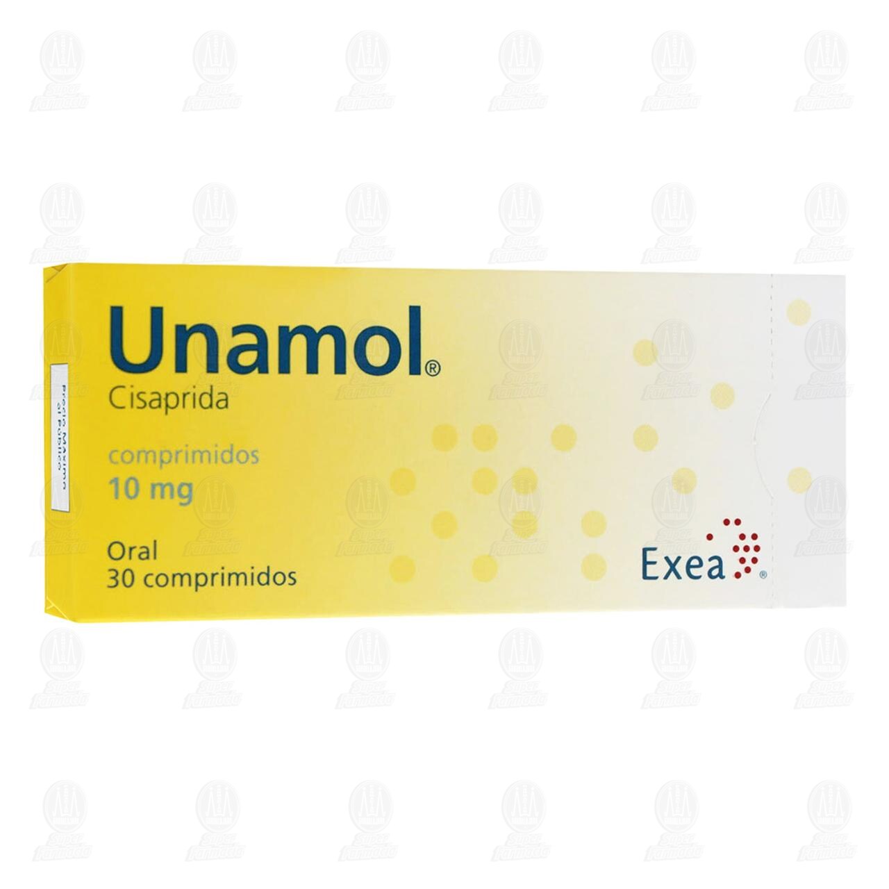 Unamol 10 mg, 30 Comprimidos. image number 0
