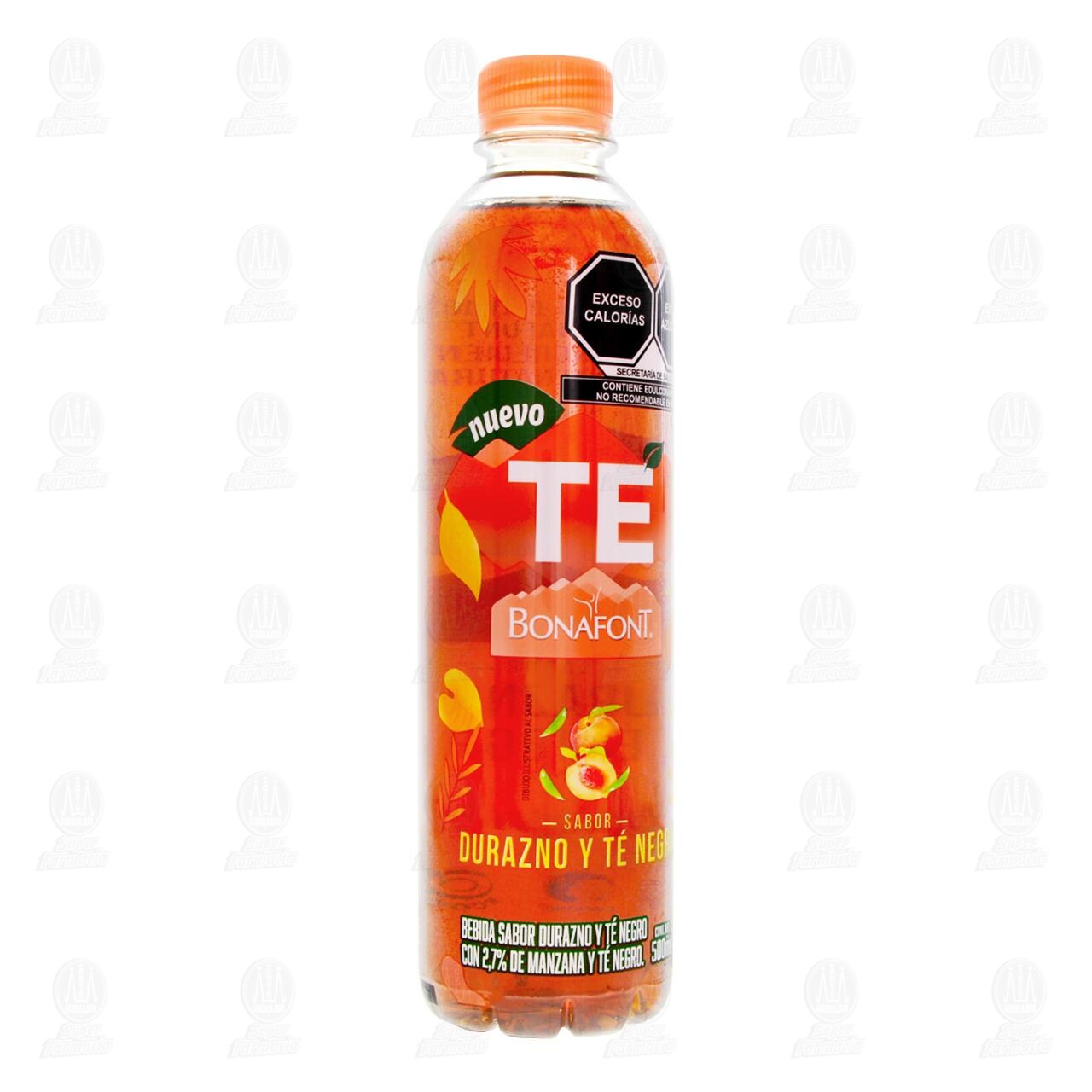 T&eacute; Bonafont Sabor Durazno y T&eacute; Negro, 500 ml. image number 0