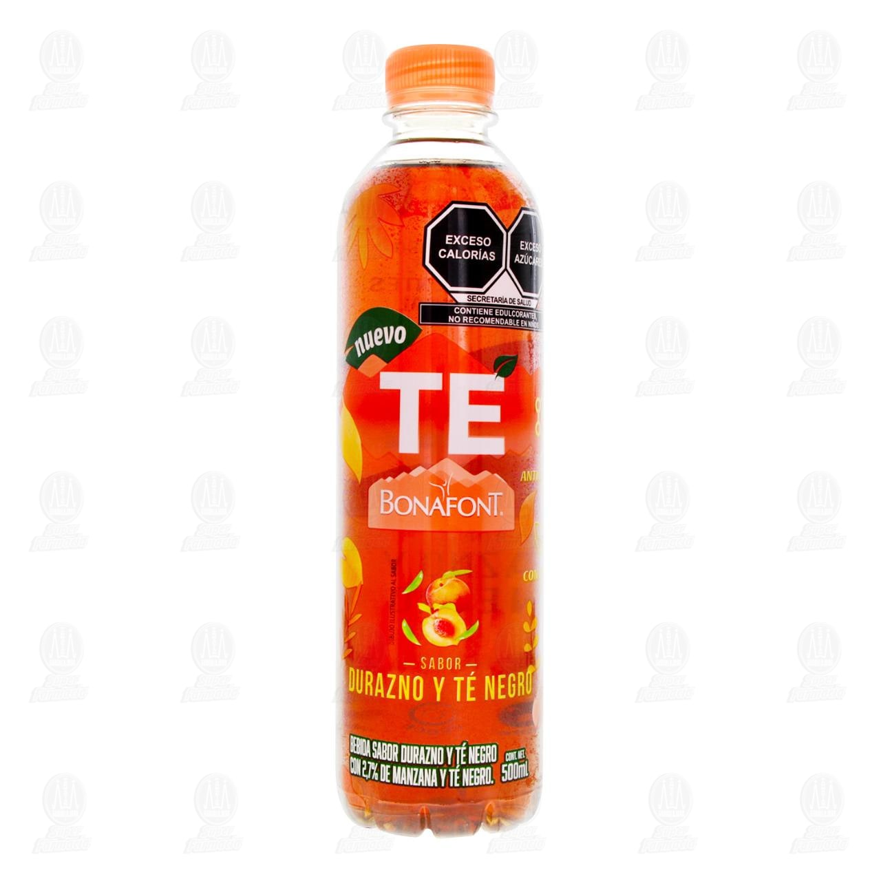 T&eacute; Bonafont Sabor Durazno y T&eacute; Negro, 500 ml. image number 1