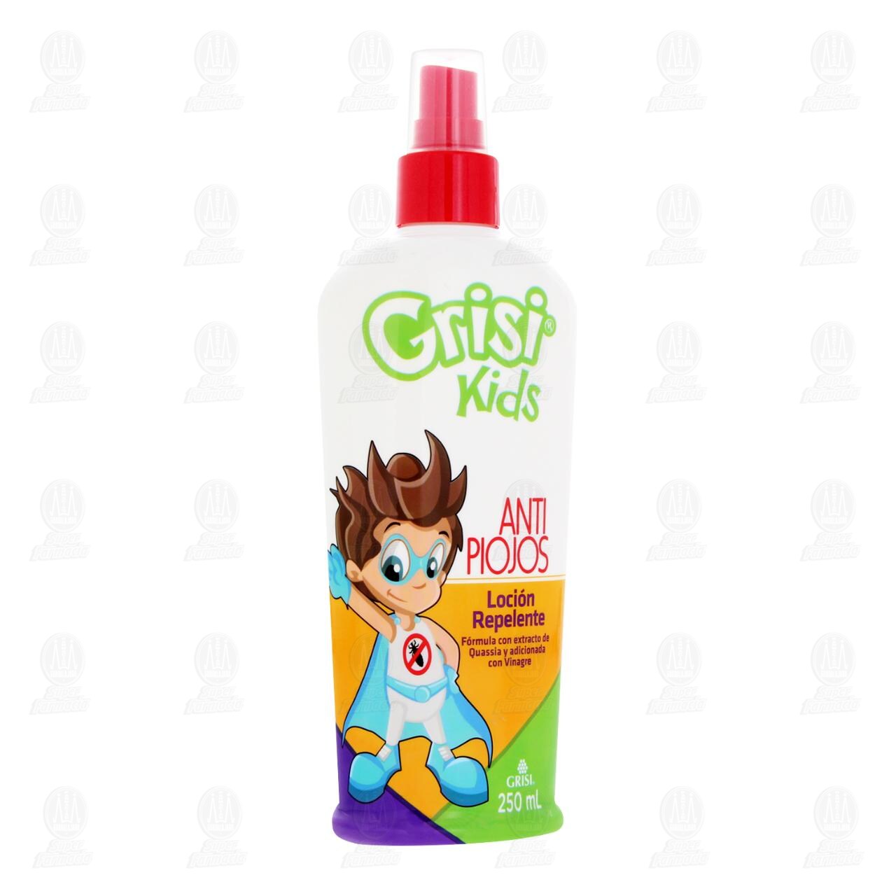 Loci&oacute;n Repelente Grisi Kids Anti-Piojos con Extracto de Quassia y Vinagre, 250 ml. image number 0