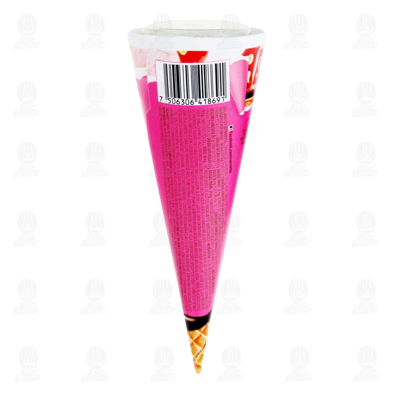 Barquillo Cornetto Fresas con Crema, 100 ml. image number 1