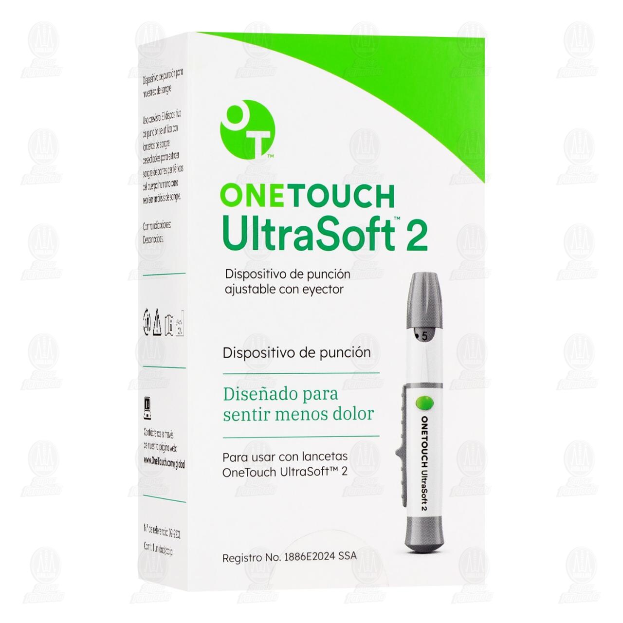 One Touch Dispositivo de Punción UltraSoft 2 con Eyector, 1 pz. image number 0