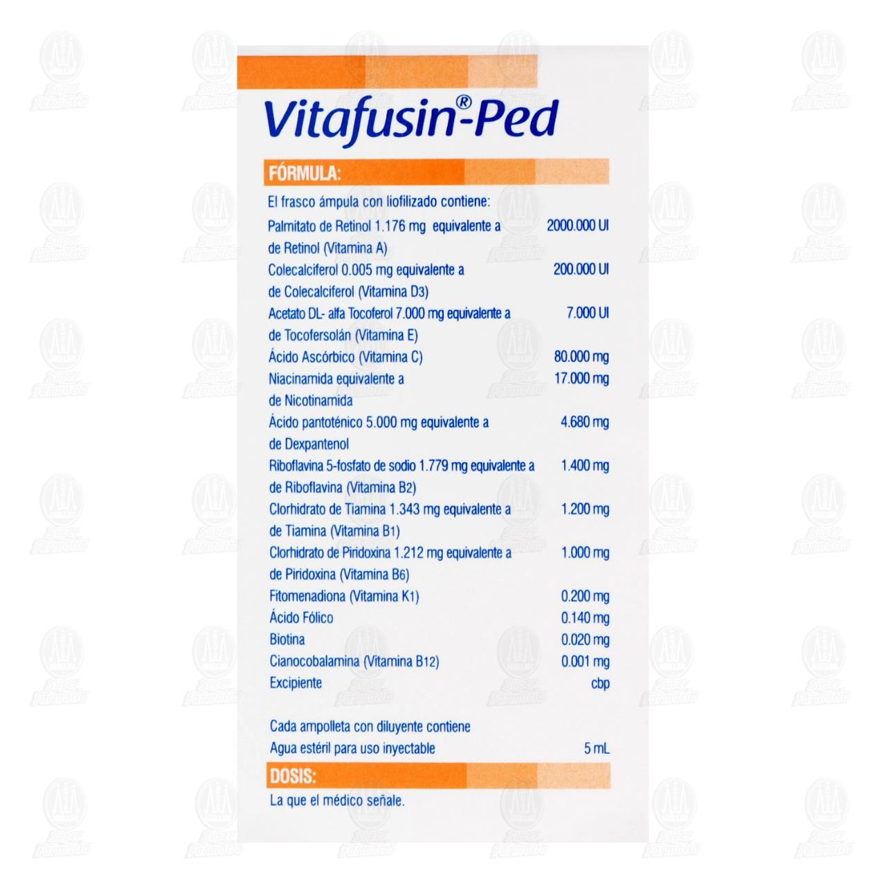 Vitafusin-Ped Soluci&oacute;n Inyectable, 5 ml. image number 2