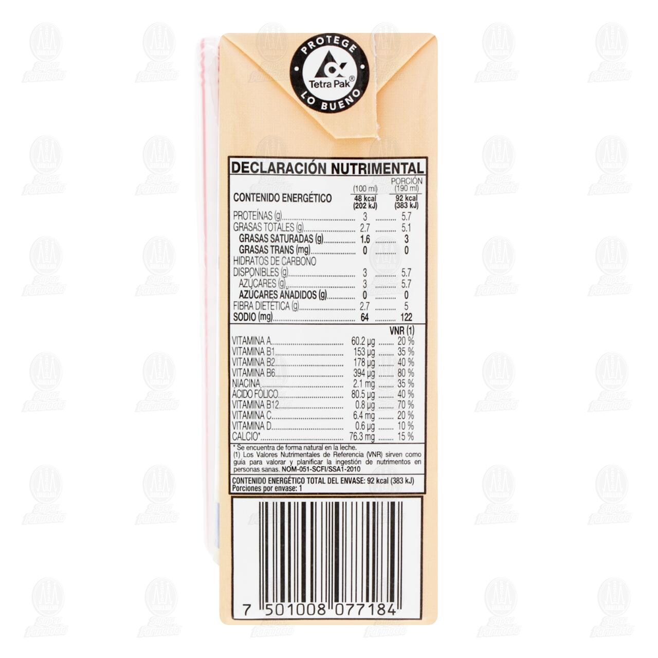 Leche Kellogg's All-Bran Sabor a Nuez Deslactosada, 190 ml. image number 2