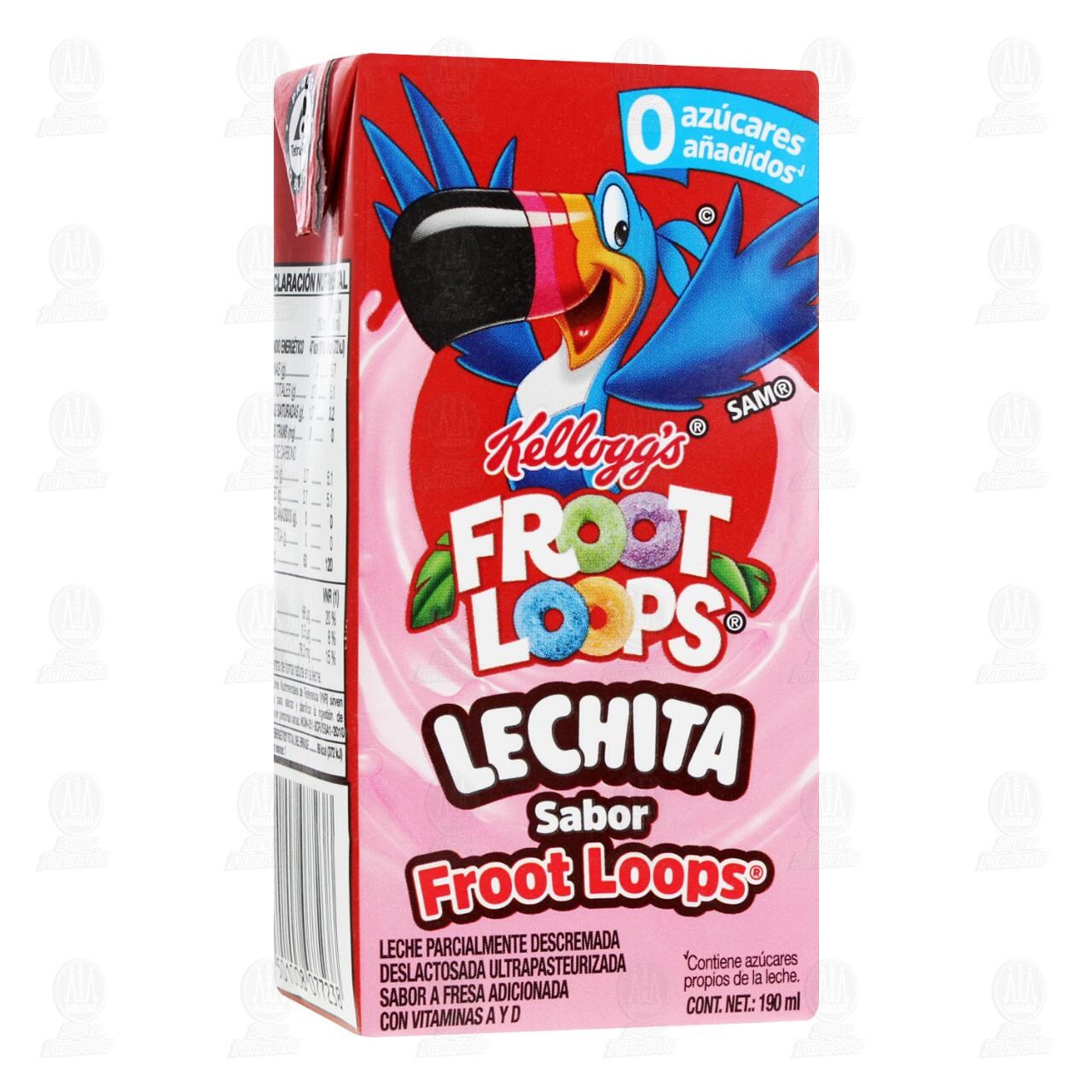Lechita Kellogg's Froot Loops Sabor Fresa, 190 ml. image number 0