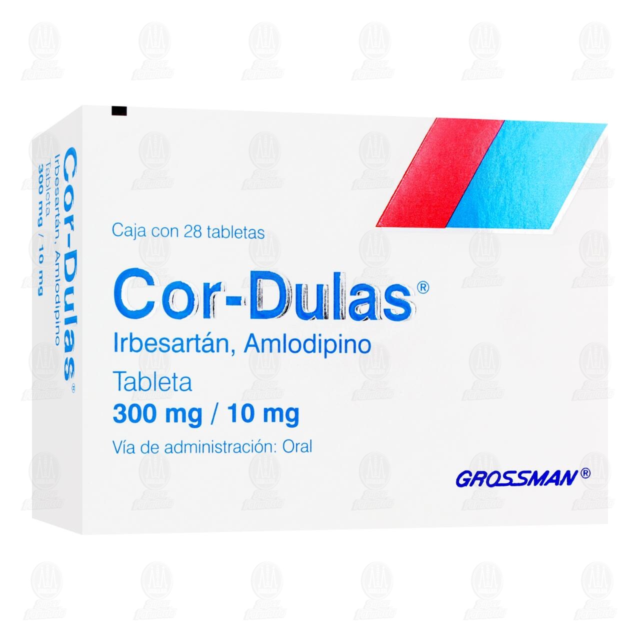 Cor-Dulas 300mg/10mg, 28 Tabletas. image number 0