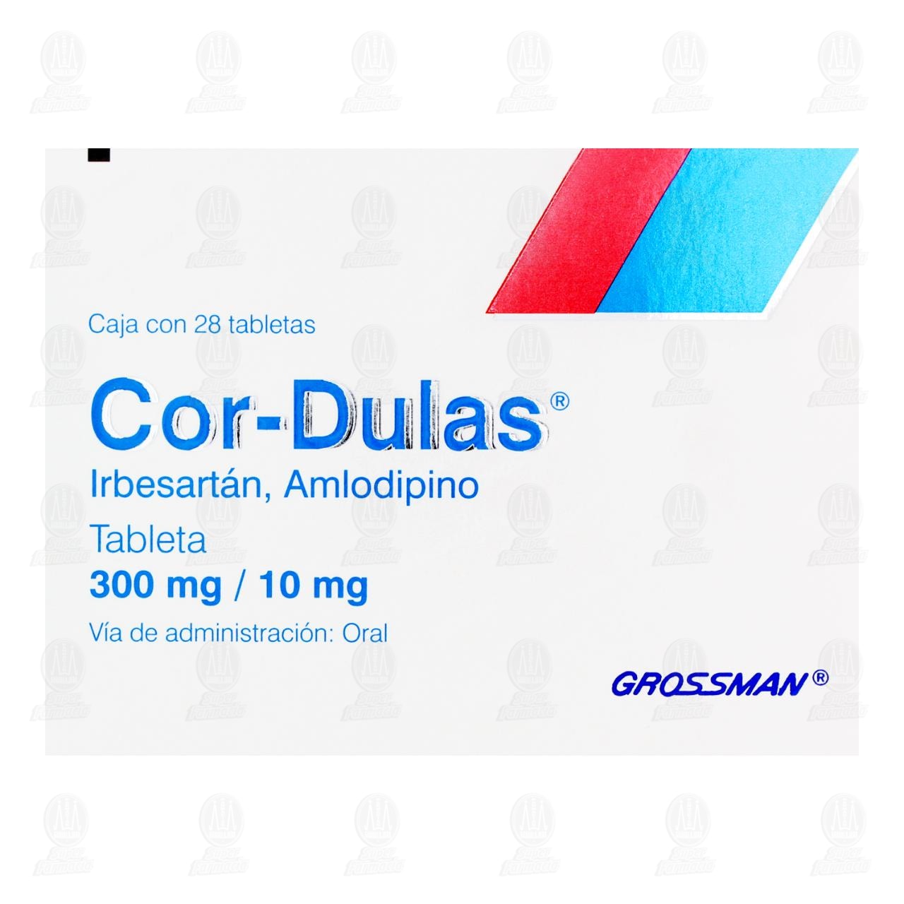Cor-Dulas 300mg/10mg, 28 Tabletas. image number 1