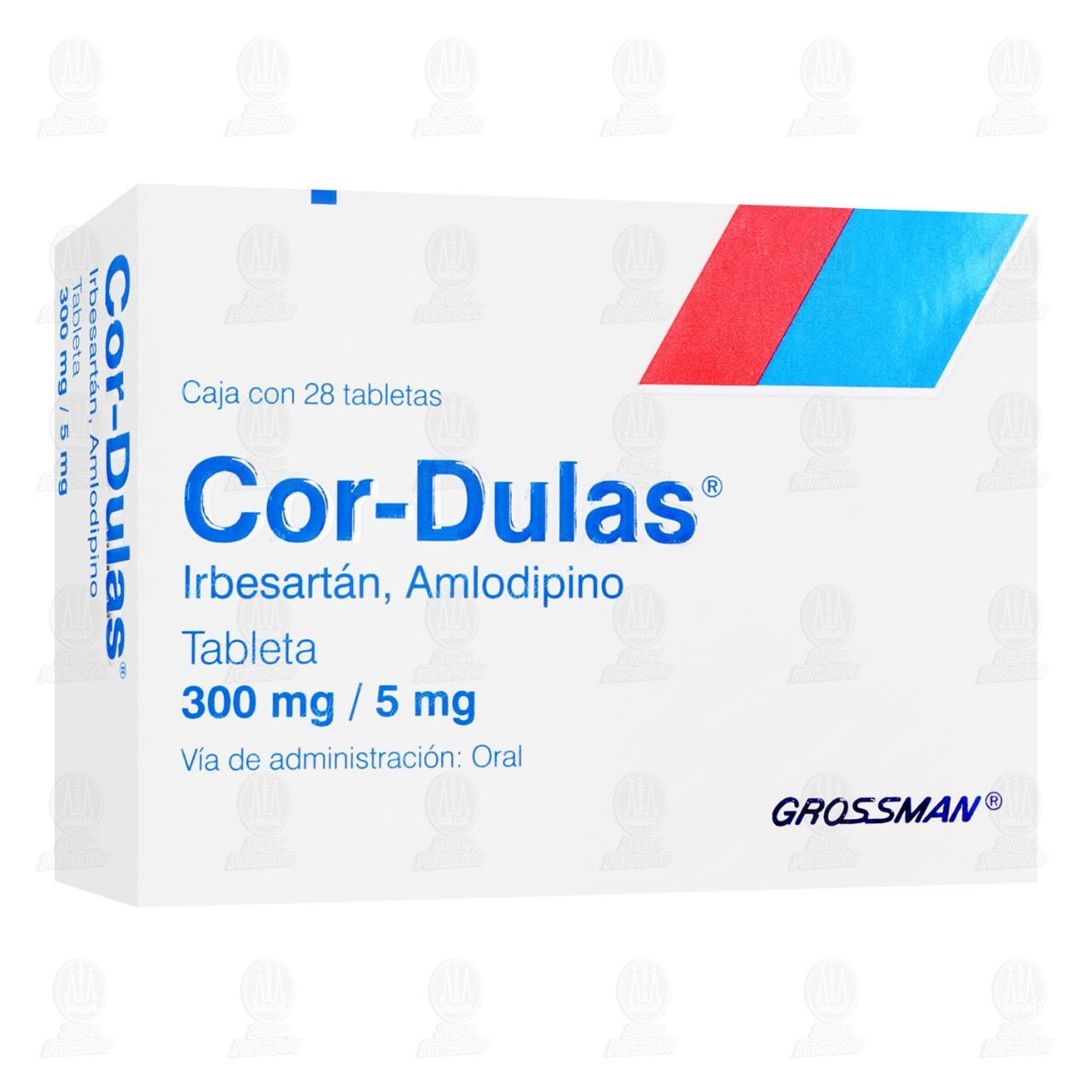 Cor-Dulas 300mg/5mg, 28 Tabletas. image number 0