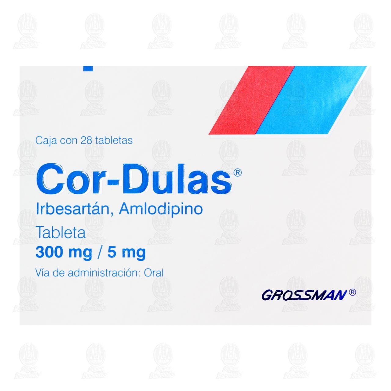 Cor-Dulas 300mg/5mg, 28 Tabletas. image number 1