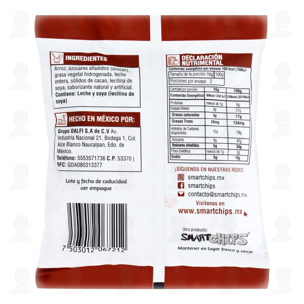 Galletas Smartcakes Milk Chocolate, 2 pzas con 32 gr. image number 1