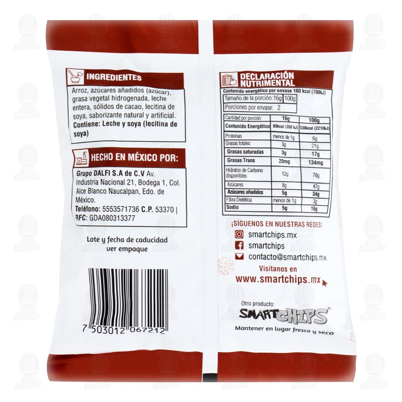 Galletas Smartcakes Milk Chocolate, 2 pzas con 32 gr. image number 1