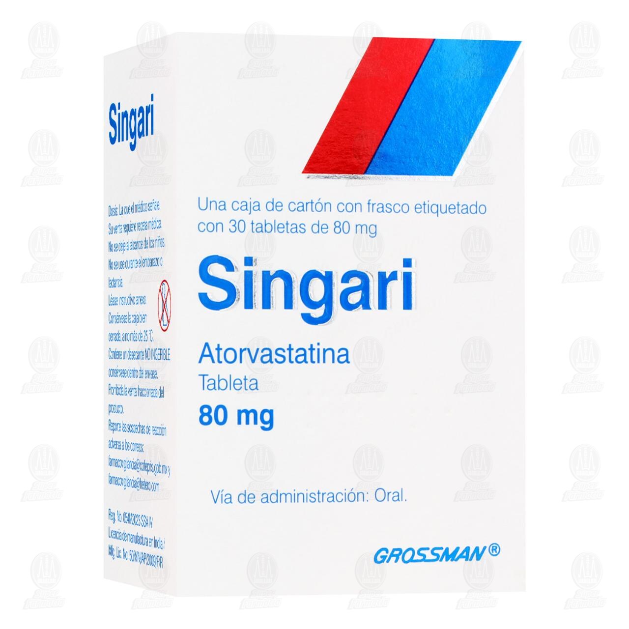 Singari 80 mg, 30 Tabletas. image number 0