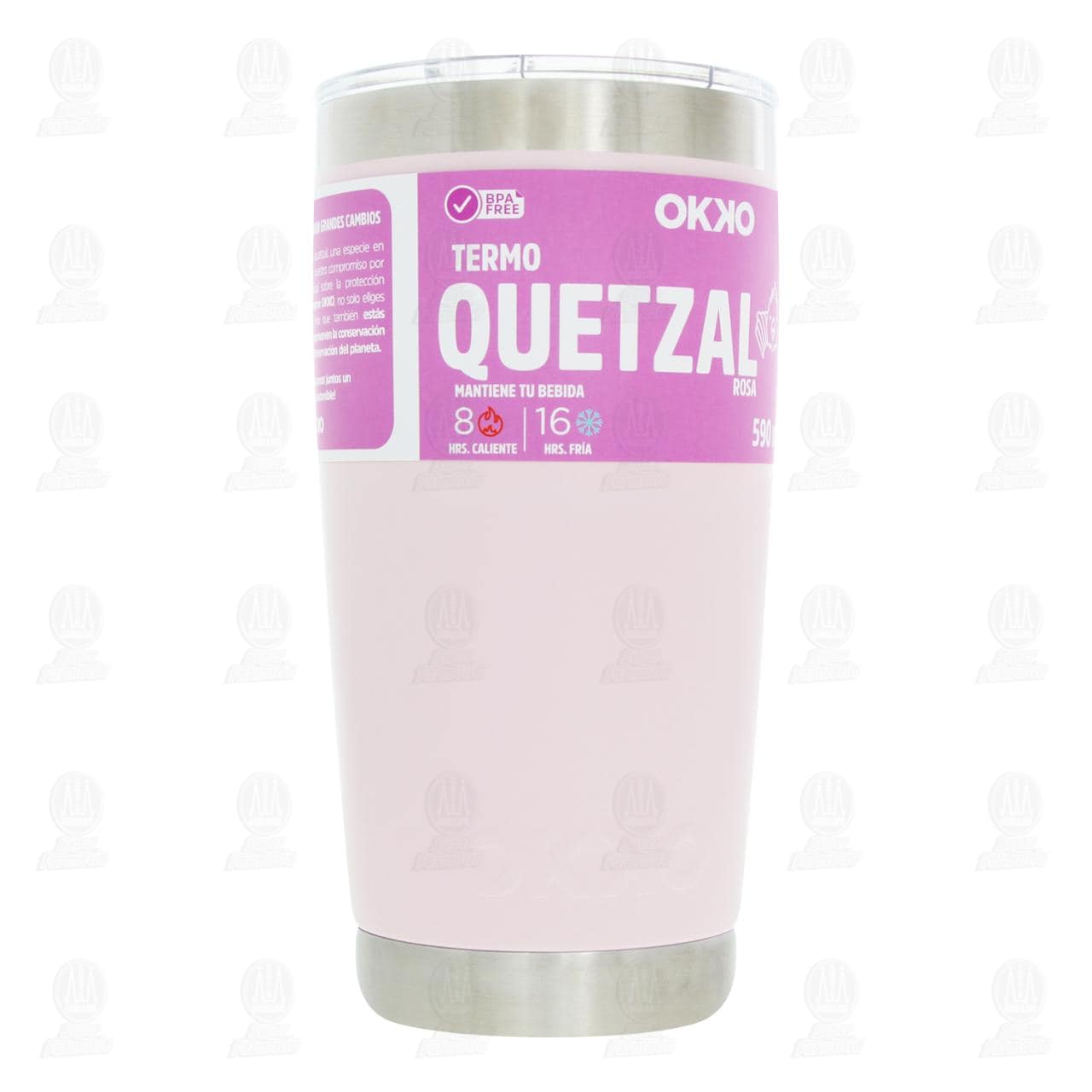 Imagen para Termo Quetzal Okko Rosa, 590 ml.