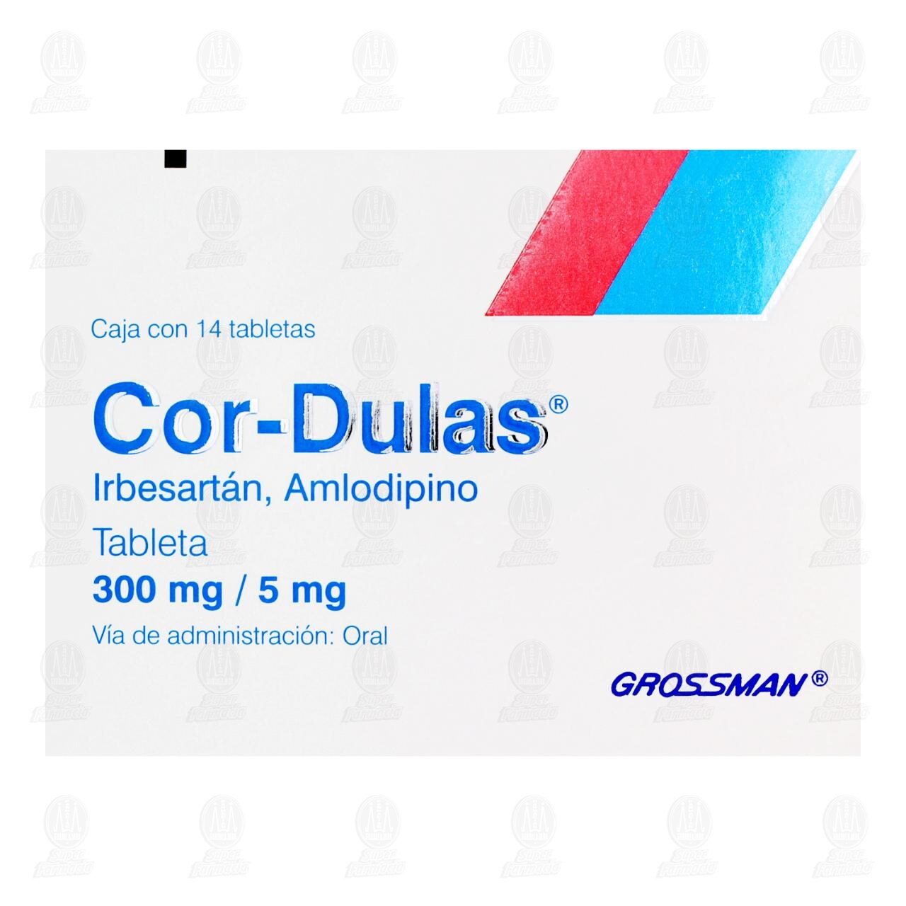 Cor-Dulas 300mg/5mg, 14 Tabletas. image number 1
