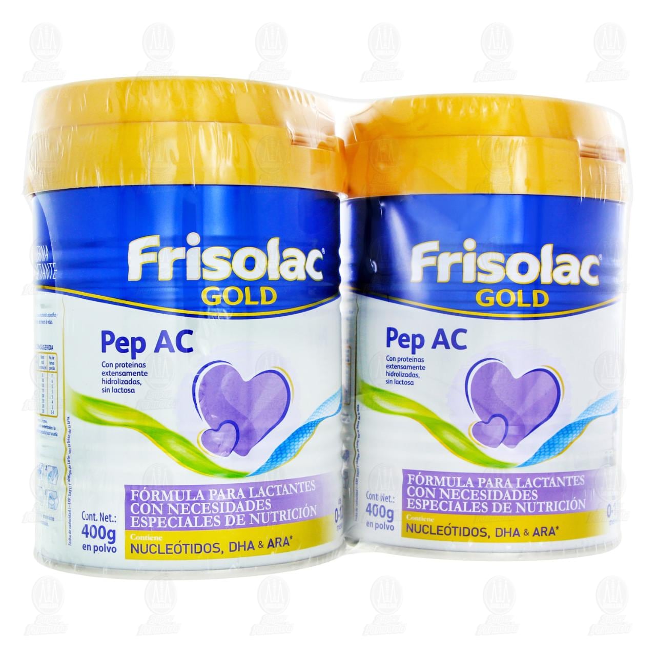 Imagen para Pack Fórmula Infantil Frisolac Gold Pep AC en Polvo (Edad 0-12 Meses), 2 pzas de 400 gr c/u.