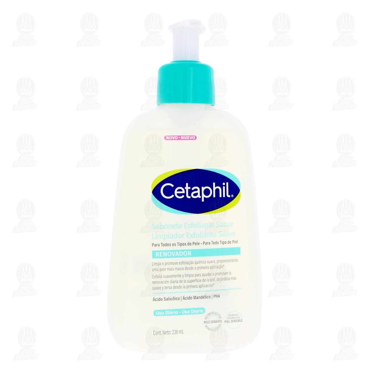 Limpiador Exfoliante Suave Cetaphil Uso Diario, 236 ml. image number 0