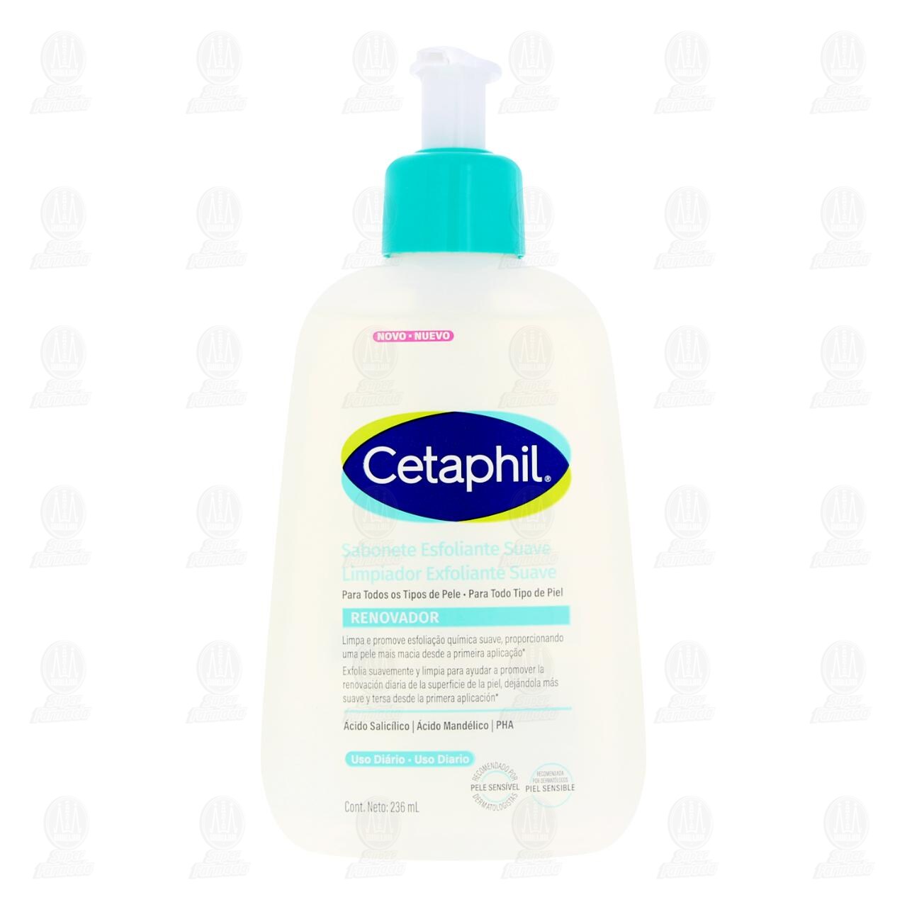 Limpiador Exfoliante Suave Cetaphil Uso Diario, 236 ml. image number 1