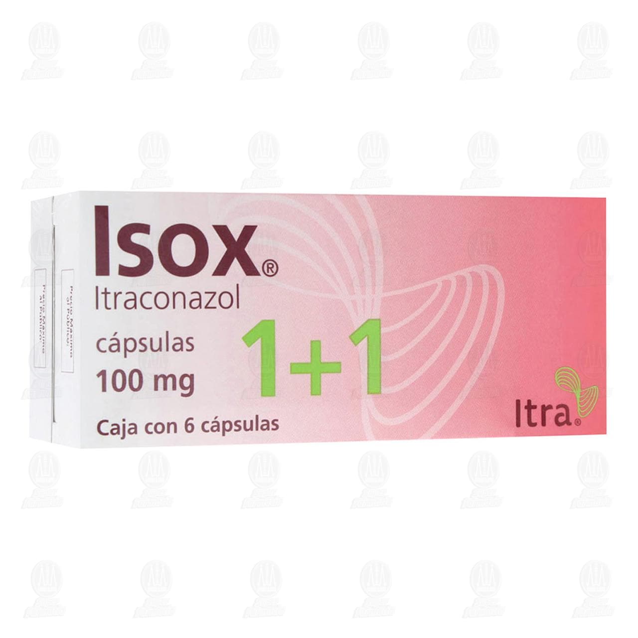 Isox 100 mg, 6 C&aacute;psulas 1+1. image number 0