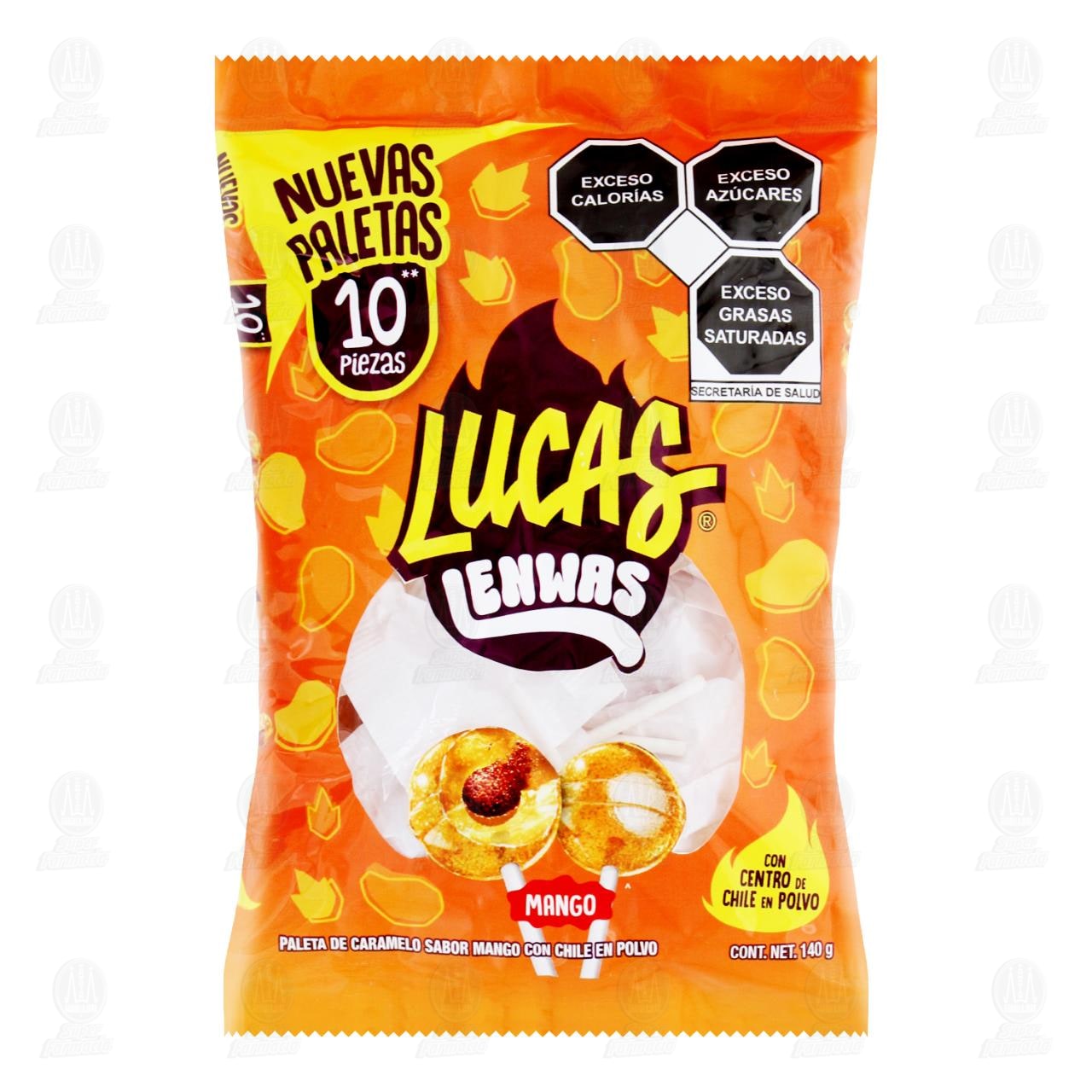 Paletas Lucas Lenwas Sabor Mango, 10 pzas. image number 0