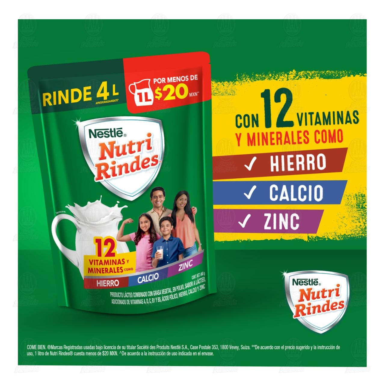 Producto L&aacute;cteo en Polvo Nestl&eacute; Nutri Rindes, 460 gr. image number 2