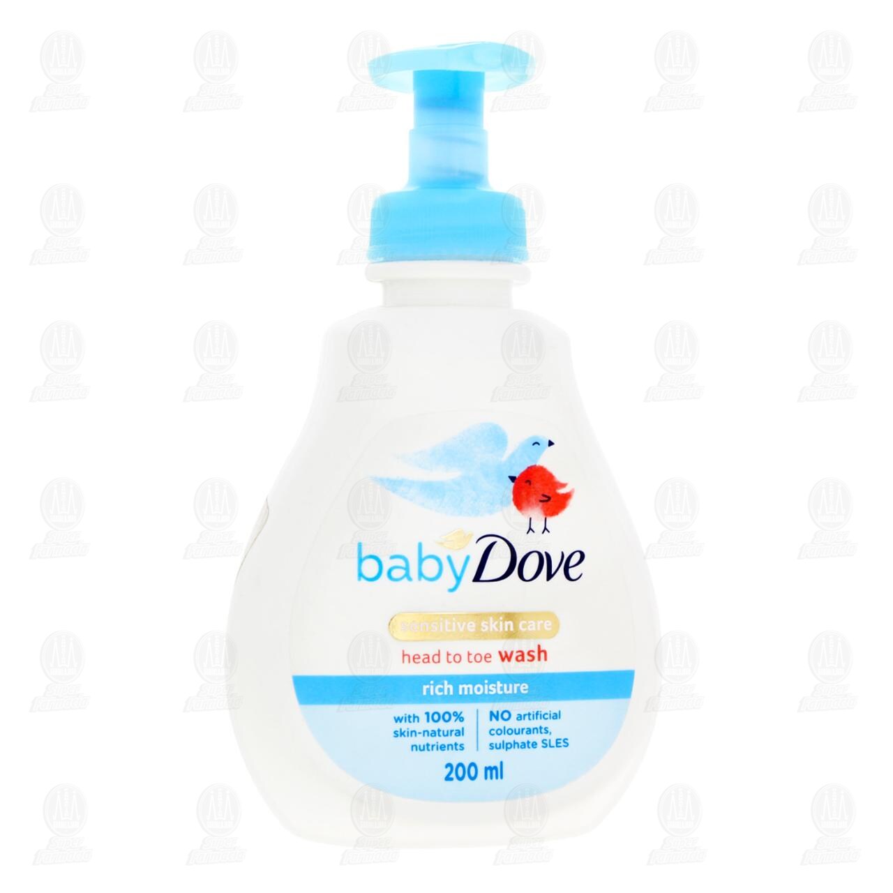 Gel de Ba&ntilde;o Baby Dove Sensitive Skin Care Rich Moisture, 200 ml.