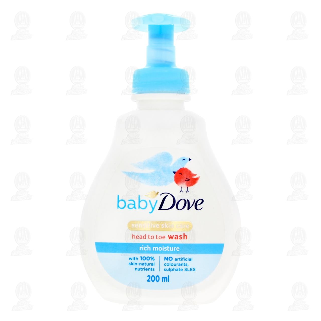 Gel de Ba&ntilde;o Baby Dove Sensitive Skin Care Rich Moisture, 200 ml. image number 1