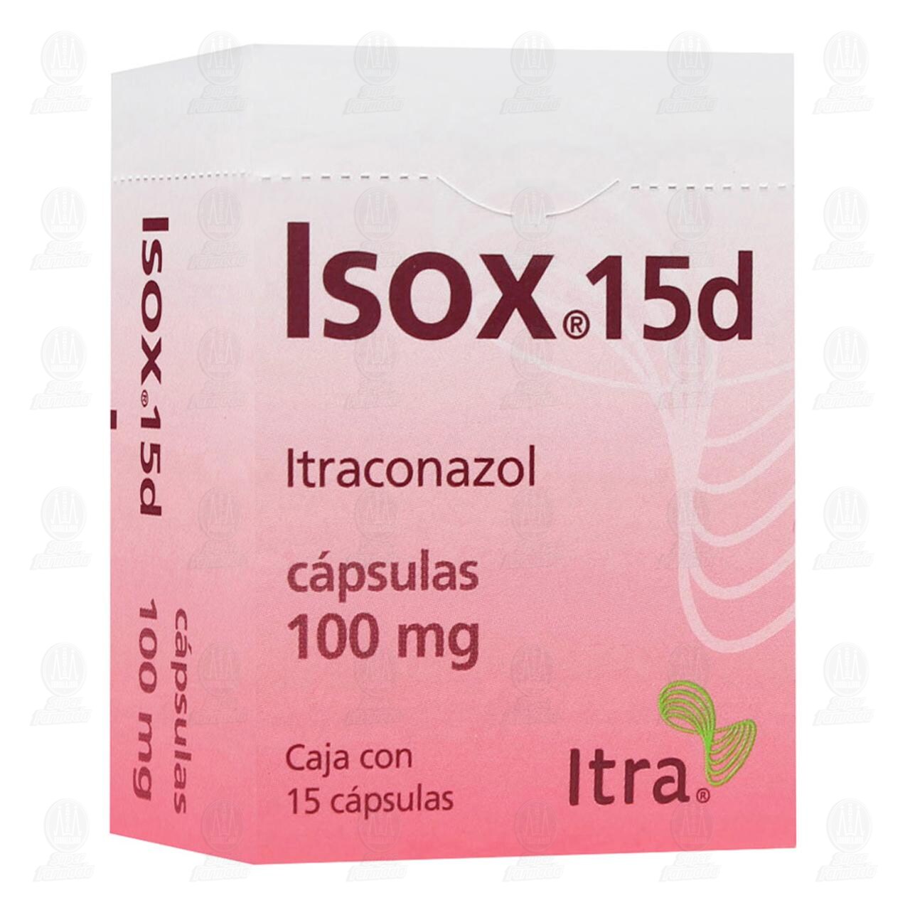 Isox 15d 100 mg, 15 Cápsulas. image number 0