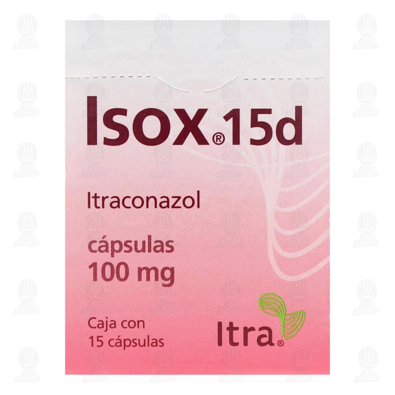 Isox 15d 100 mg, 15 Cápsulas. image number 1