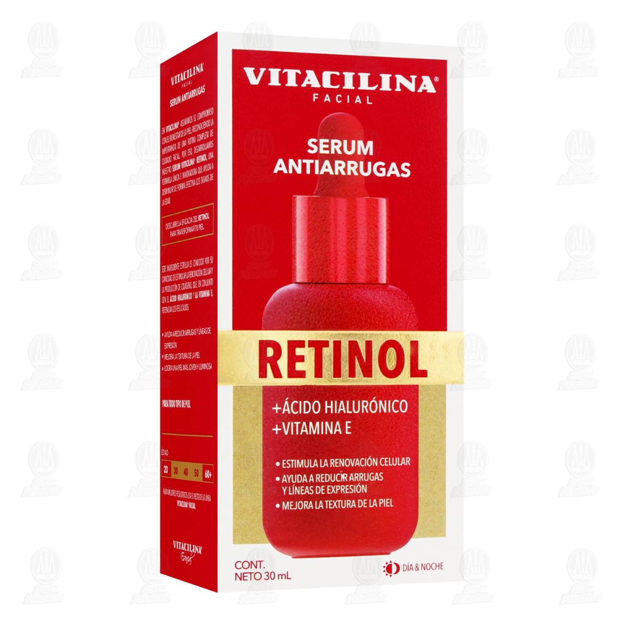 Vitacilina Facial S&eacute;rum Antiarrugas con Retinol, 30 ml. image number 0