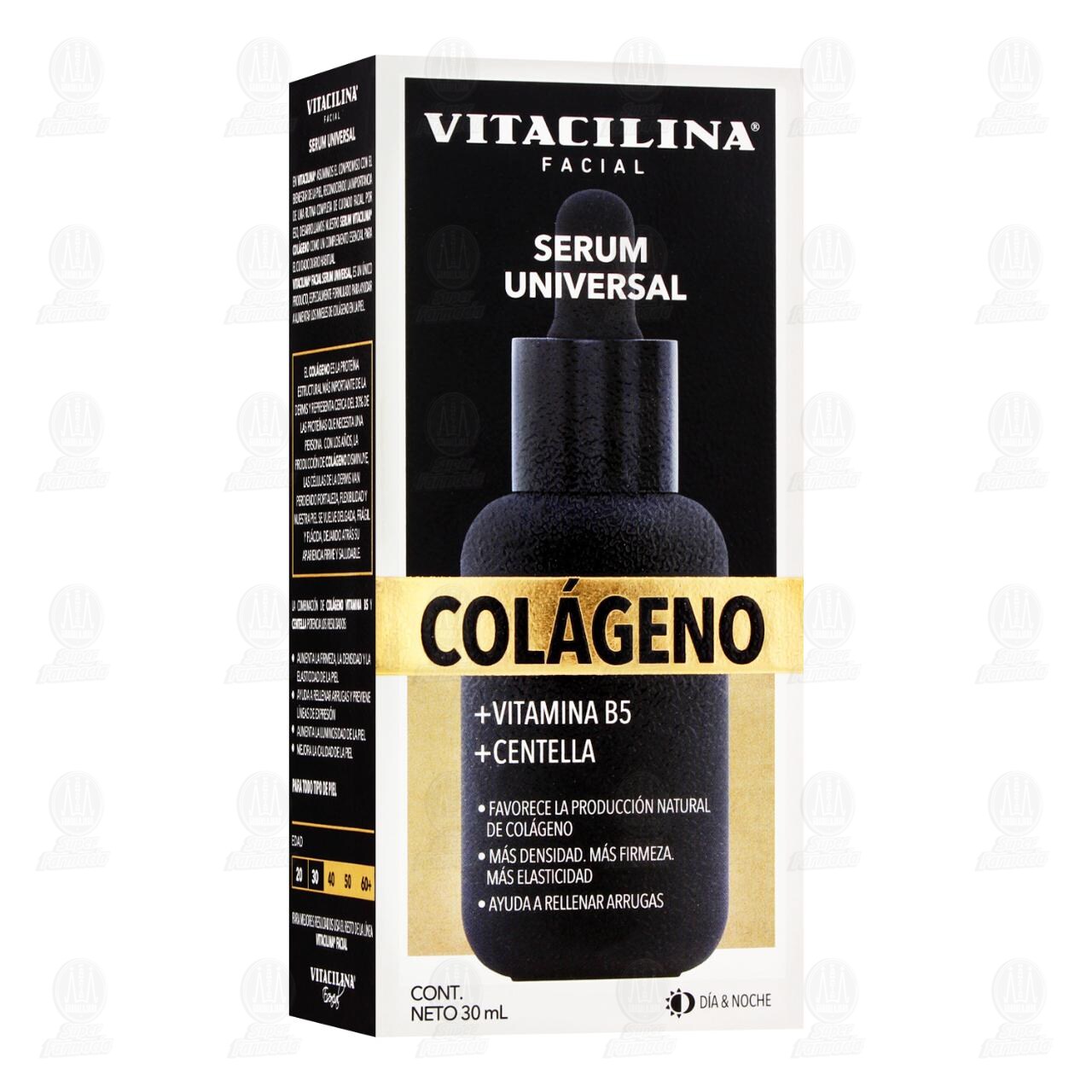Vitacilina Facial S&eacute;rum Universal con Col&aacute;geno, 30 ml. image number 0