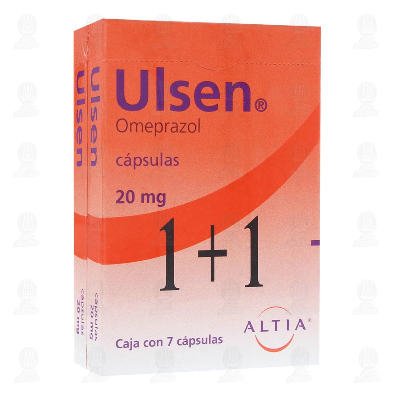 Ulsen 20 mg, 7 C&aacute;psulas 1+1.