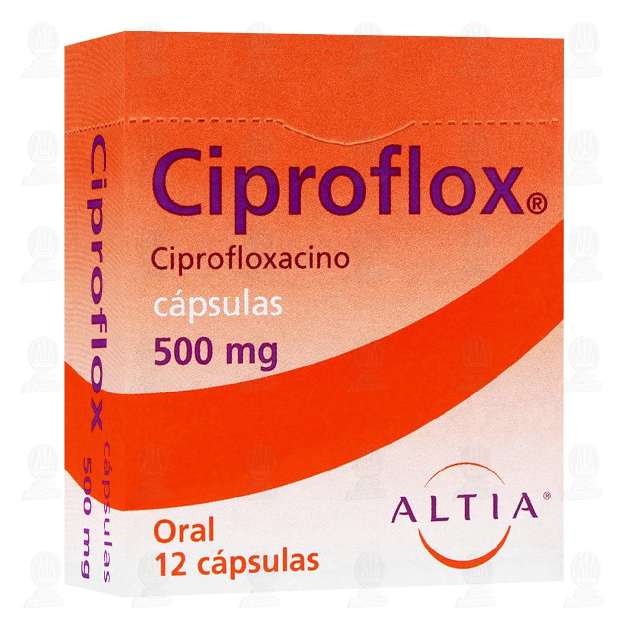 Ciproflox 12 C&aacute;psulas, 500 mg. image number 0