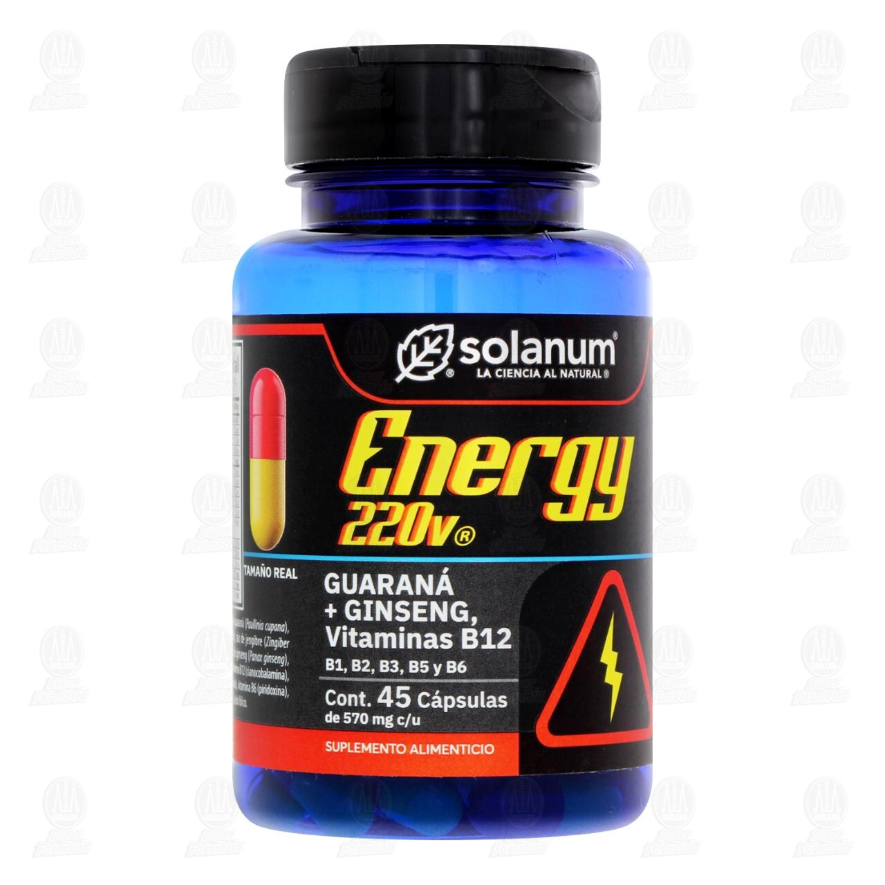 Energy 220v Solanum 570 mg, 45 C&aacute;psulas. image number 0