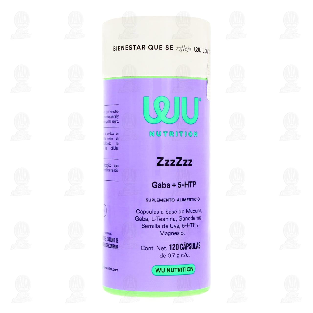 Imagen para Wu Nutrition ZzzZzz, 120 Cápsulas de 0.7 g c/u.