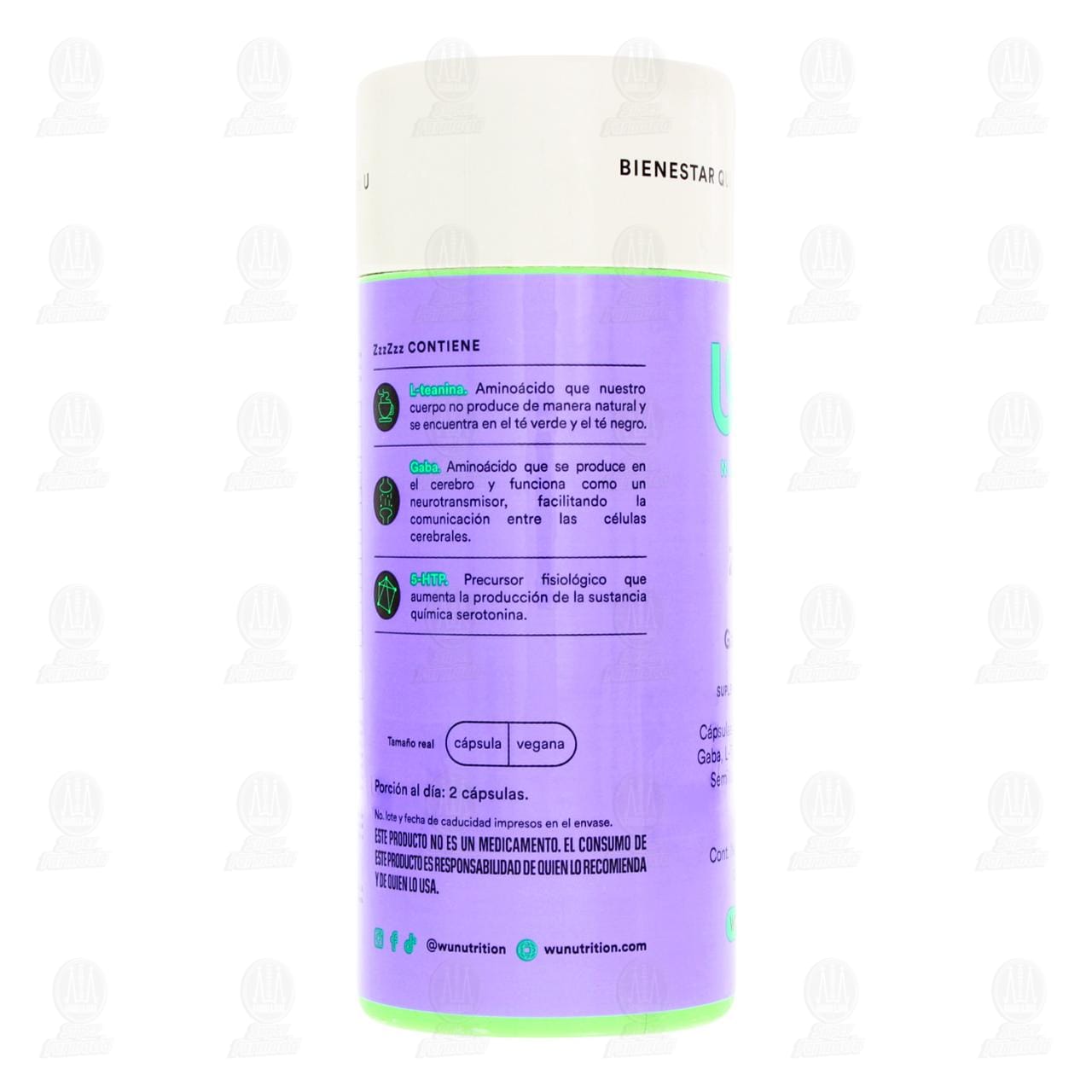 Wu Nutrition ZzzZzz, 120 C&aacute;psulas de 0.7 g c/u. image number 2
