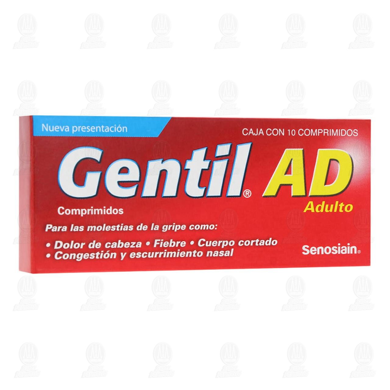 Gentil AD Adulto, 10 Comprimidos. image number 0