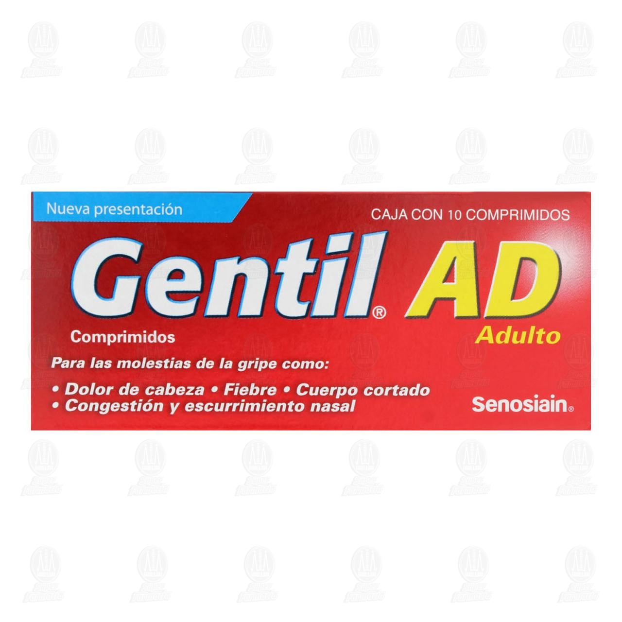 Gentil AD Adulto, 10 Comprimidos. image number 1