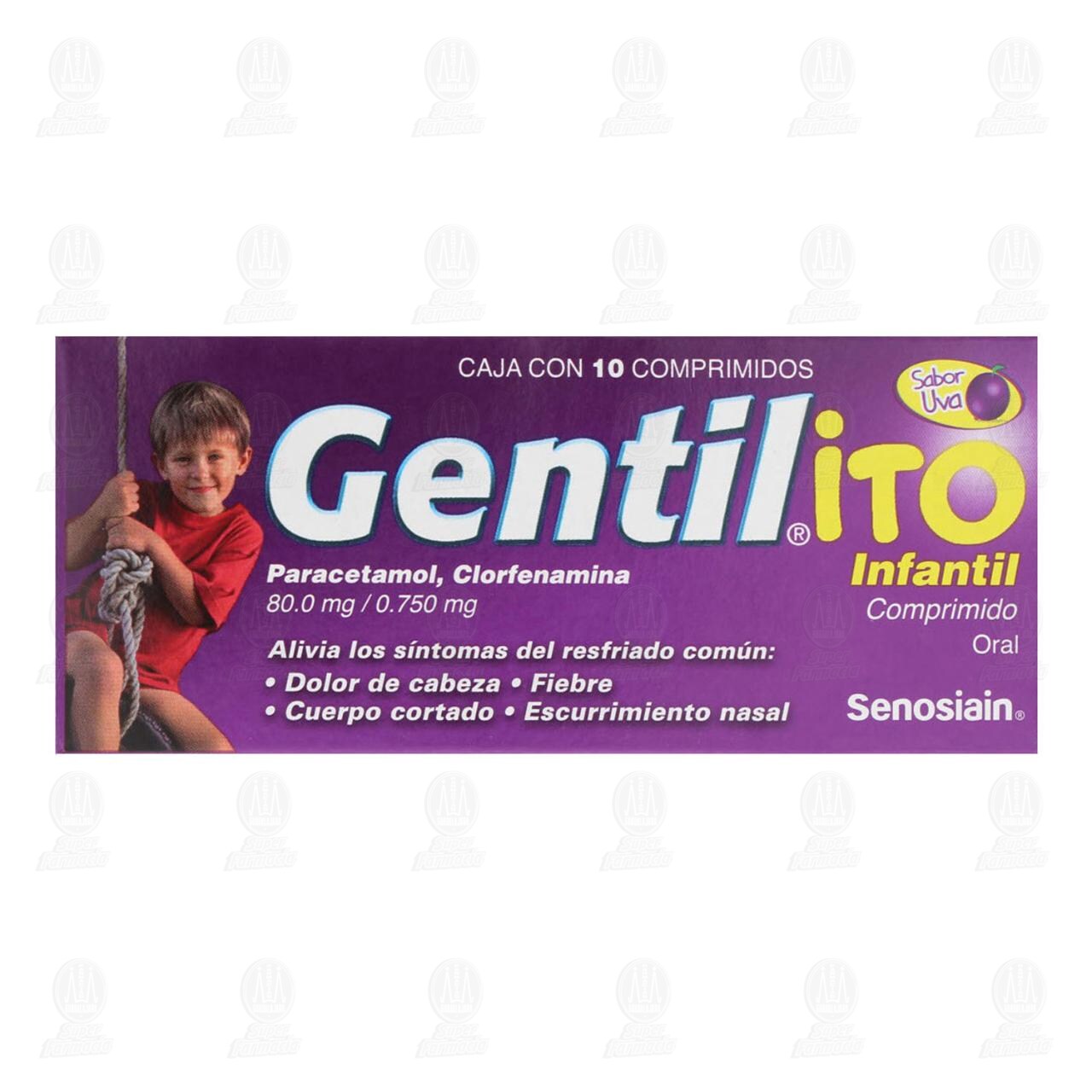 Gentil-ito Infantil, 10 Comprimidos. image number 1