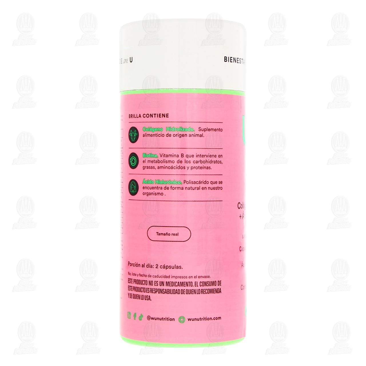 Wu Nutrition Brilla, 120 Cápsulas de 0.7 gr c/u. image number 2